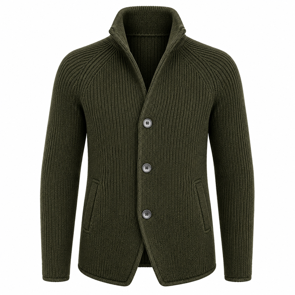 Herr Långärmad Jacka med Knapplist | Sidofickor & Regular Fit | Fritidsjacka för Vardag, Pendling & Lagerlooks | Olsson