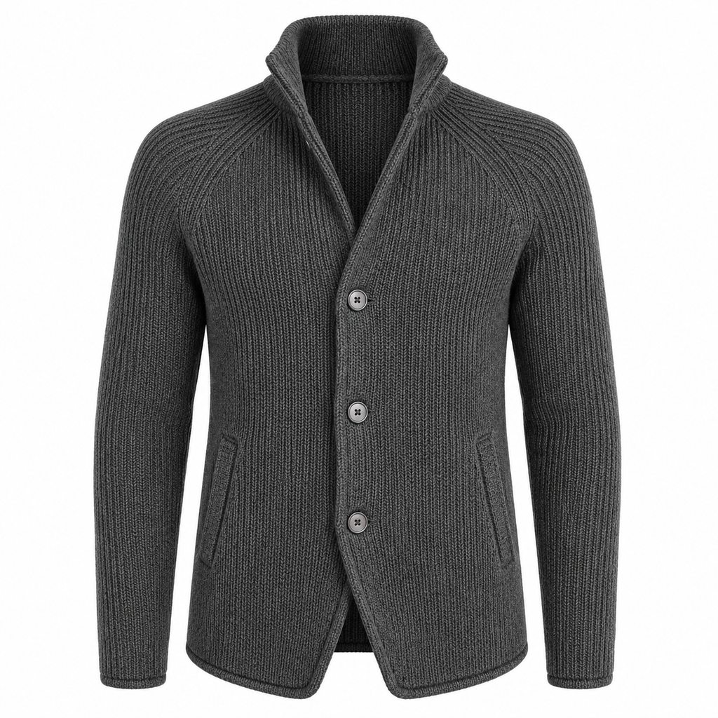 Herr Långärmad Jacka med Knapplist | Sidofickor & Regular Fit | Fritidsjacka för Vardag, Pendling & Lagerlooks | Olsson