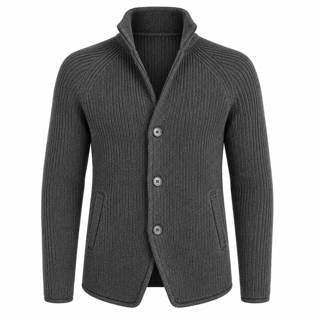 Herr Långärmad Jacka med Knapplist | Sidofickor & Regular Fit | Fritidsjacka för Vardag, Pendling & Lagerlooks | Olsson