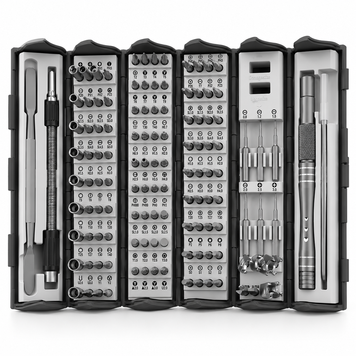 16-i-1 Precisionsskruvmejselset | Magnetisk Bitshållare & Utbytbara Bits | Kompakt Verktyg för Elektronik & Möbler | Olsson