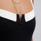 Dam Baddräkt - Polyester Strapless Baddräkt Med Color Block Design