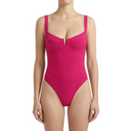 Dam Baddräkt - Polyester Strapless Baddräkt Med Color Block Design