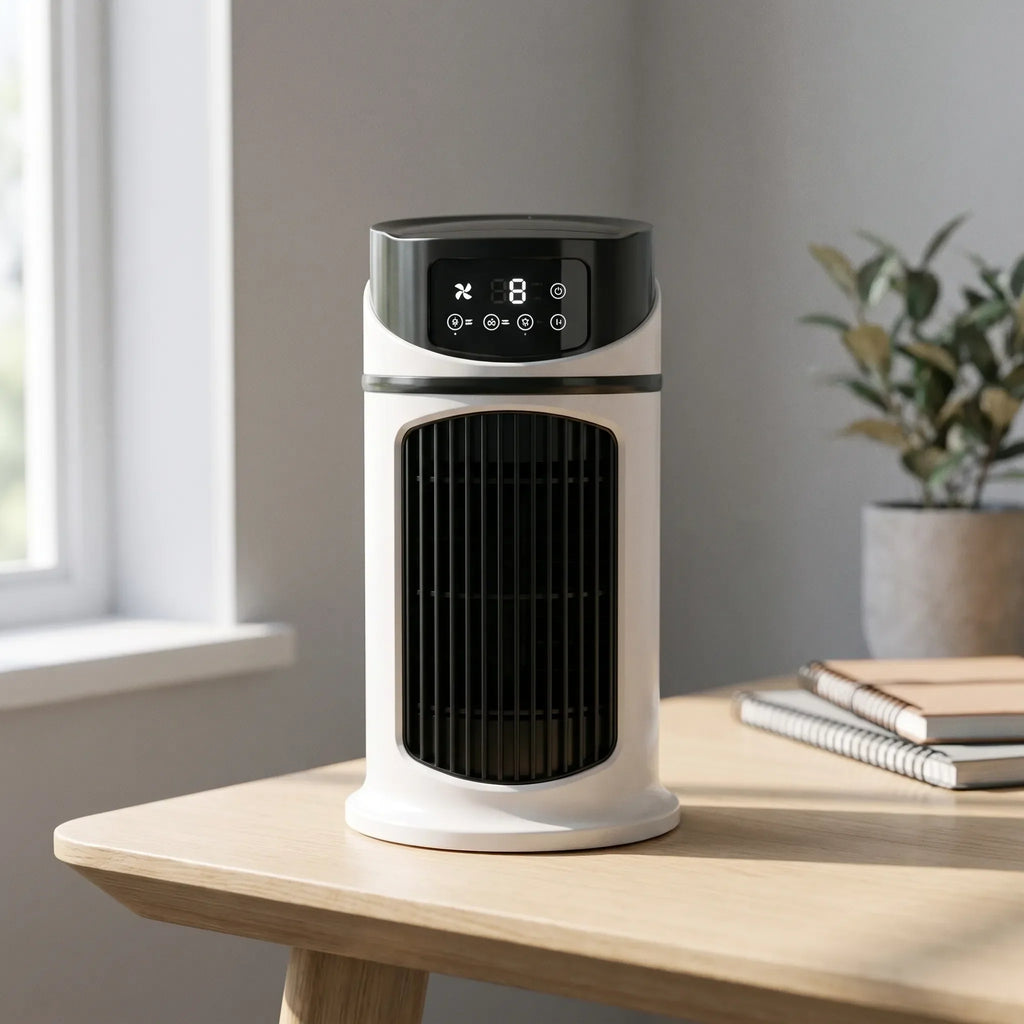 Luftkylare - USB Luftkylare Med 640 Ml Vattentank Och Touchskärm