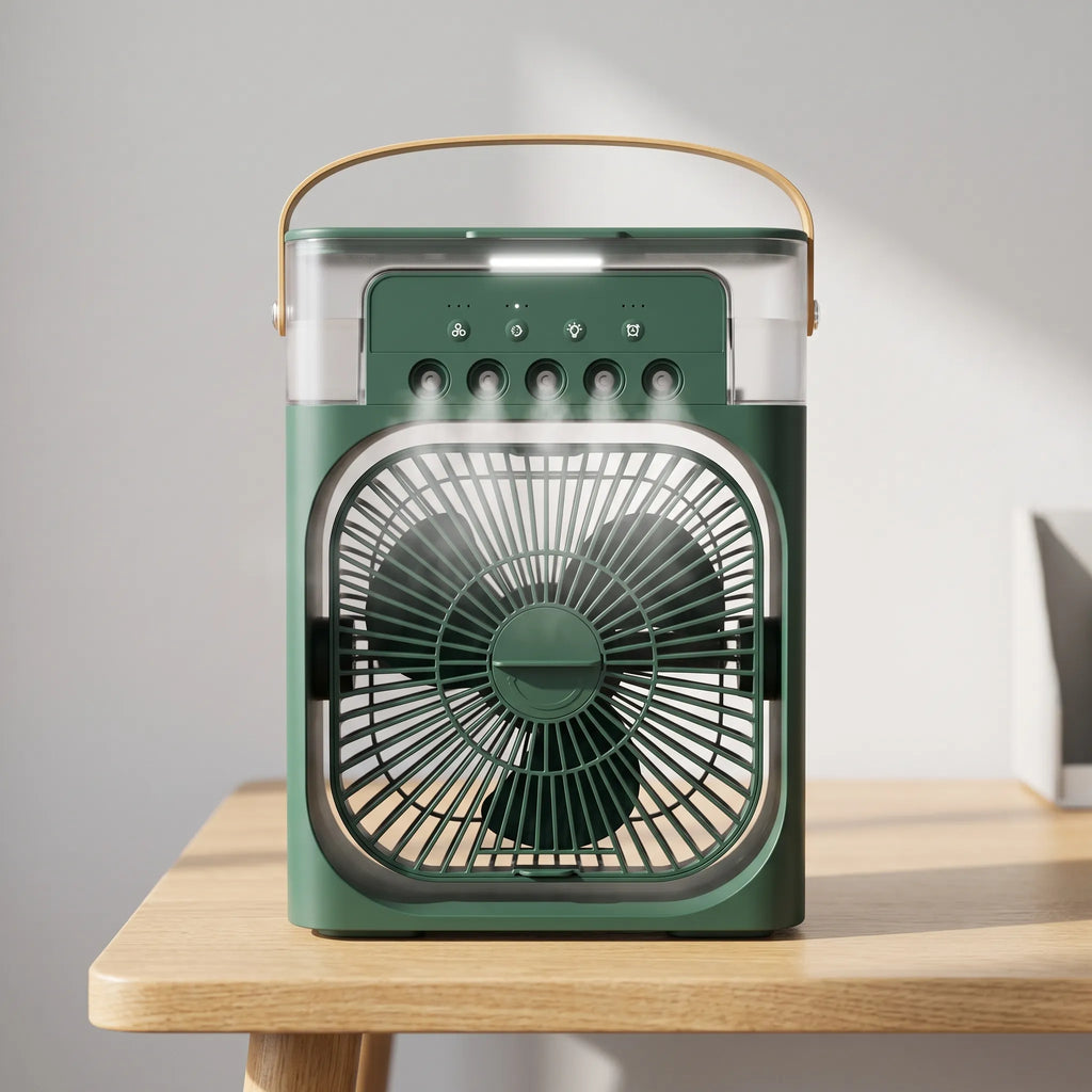 Luftkylare - USB Luftkylare Med 600 ml Vattentank Och Dimfunktion