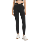 Yogaleggings i Nylon och Spandex - V-Formad Hög Midja med Fyrvägsstretch - Hellånga Träningsbyxor för Dam - Olsson