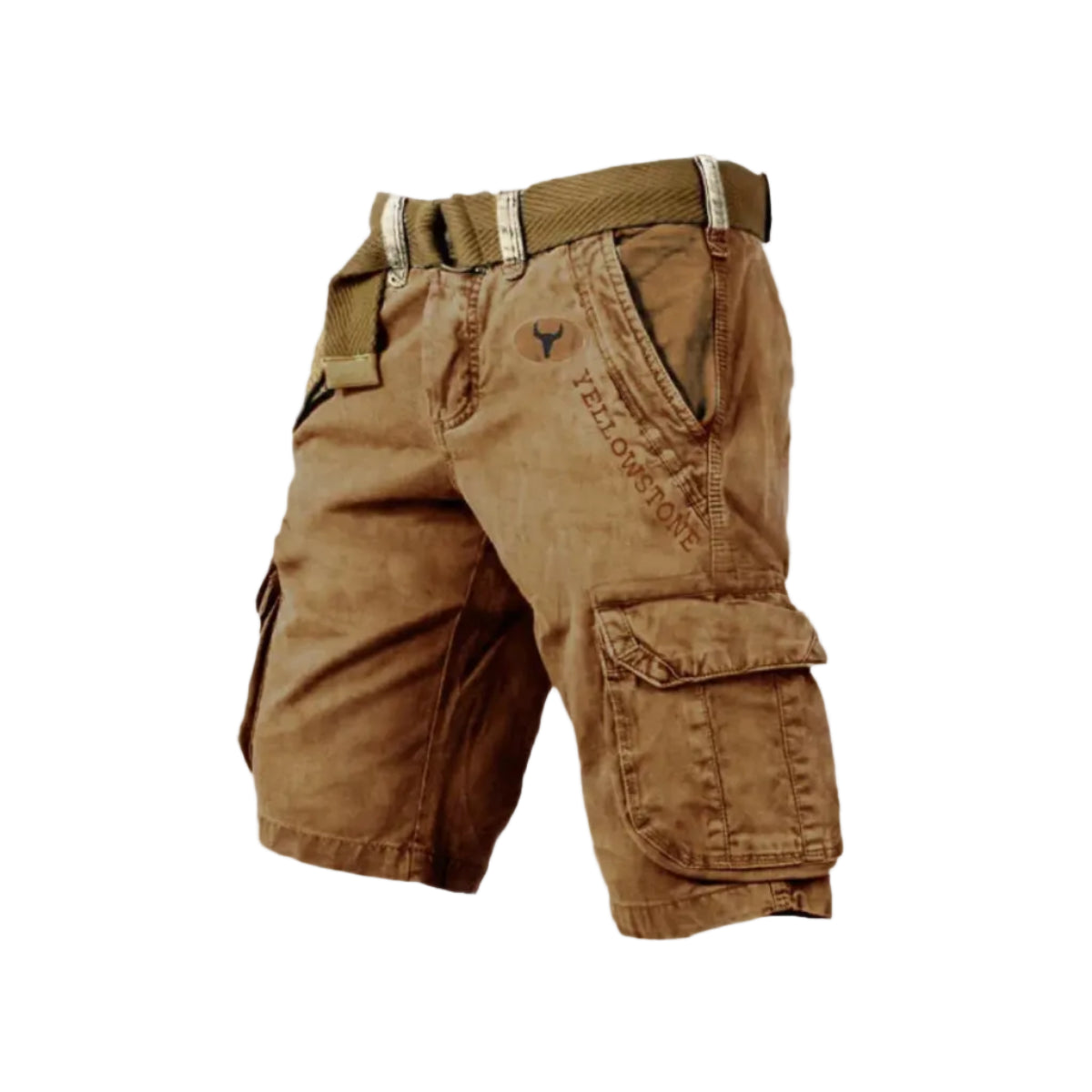 Cargoshorts för Herr i Twill och Ripstop | Regular Fit Shorts med Stretch och Sex Fickor | Friluftsliv och Vardagsbruk | Olsson