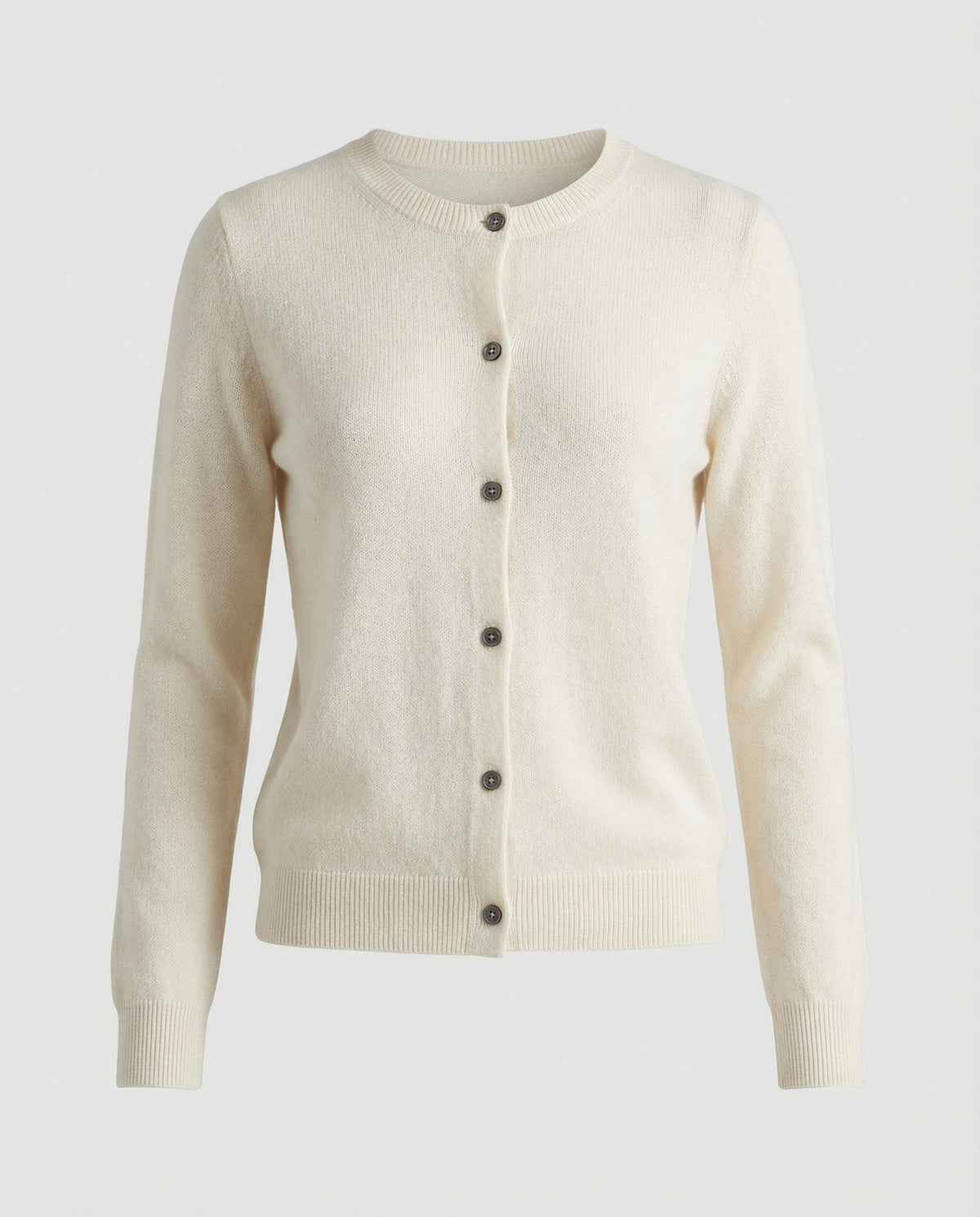 Dam Cardigan i Kashmir | Regular Passform & V-Hals med Knappar | Långärmad Stickad Tröja för Vardag, Höst & Vinter | Olsson
