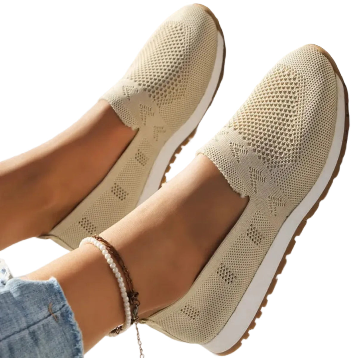Slip-On Sandaler Med PU-Ovandel – Sommar Sandaler För Vardag