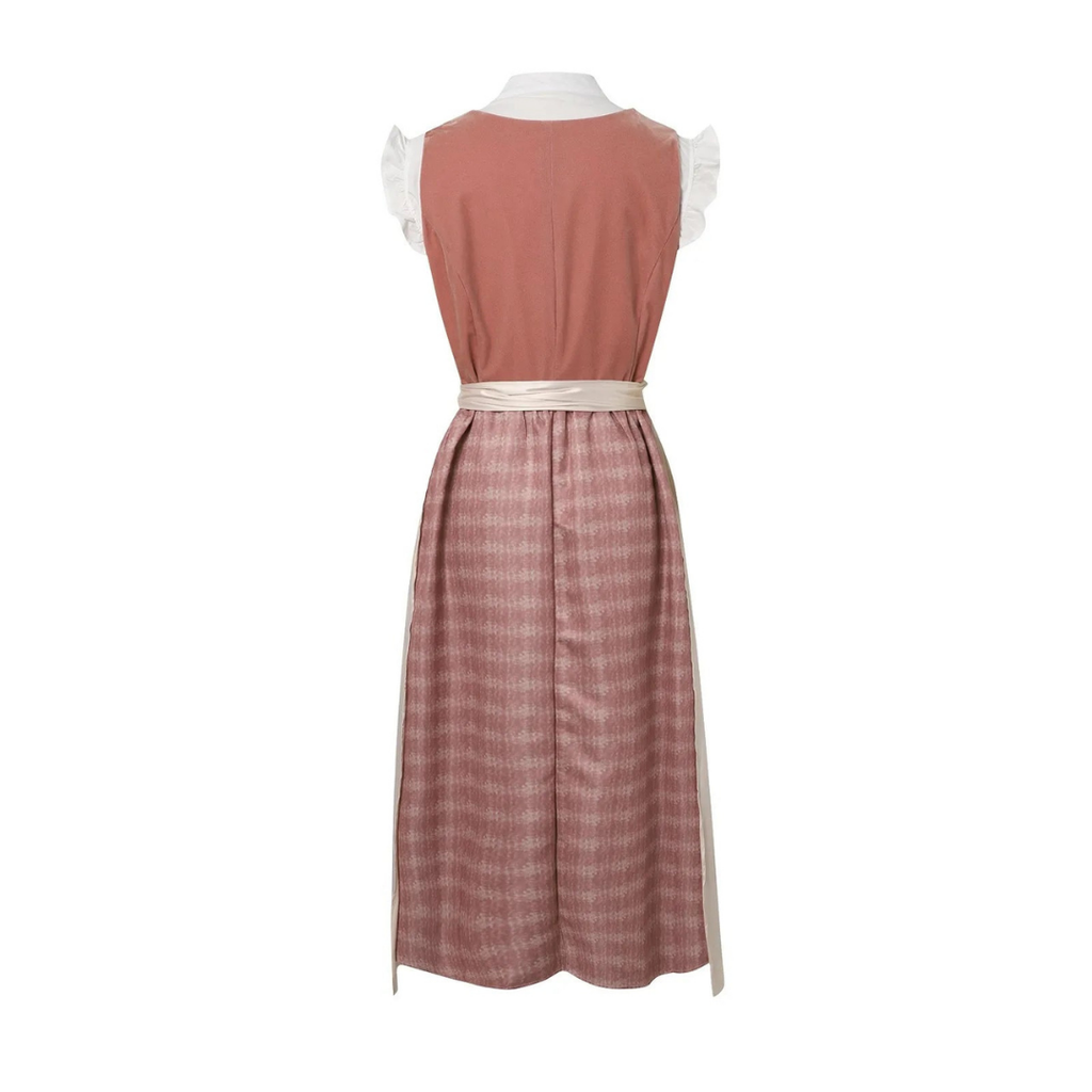 Dam Dirndl Midi-Klänning i Polyester | Kortärmad Bayerskt Inspirerad Design | Festklänning för Oktoberfest & Temafester | Olsson