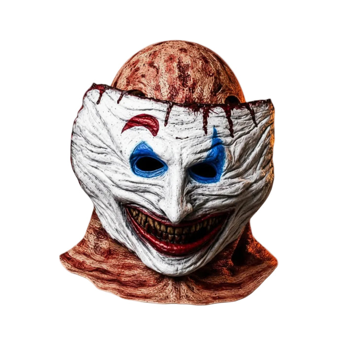 Dubbel Skräckmask i Latex | Avtagbar Ansiktsdel med Skiktad Maskkonstruktion | Halloween Kostym & Temafest | Olsson