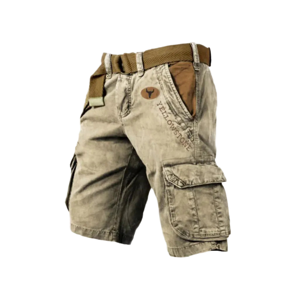 Cargoshorts för Herr i Twill och Ripstop | Regular Fit Shorts med Stretch och Sex Fickor | Friluftsliv och Vardagsbruk | Olsson