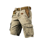 Cargoshorts för Herr i Twill och Ripstop | Regular Fit Shorts med Stretch och Sex Fickor | Friluftsliv och Vardagsbruk | Olsson
