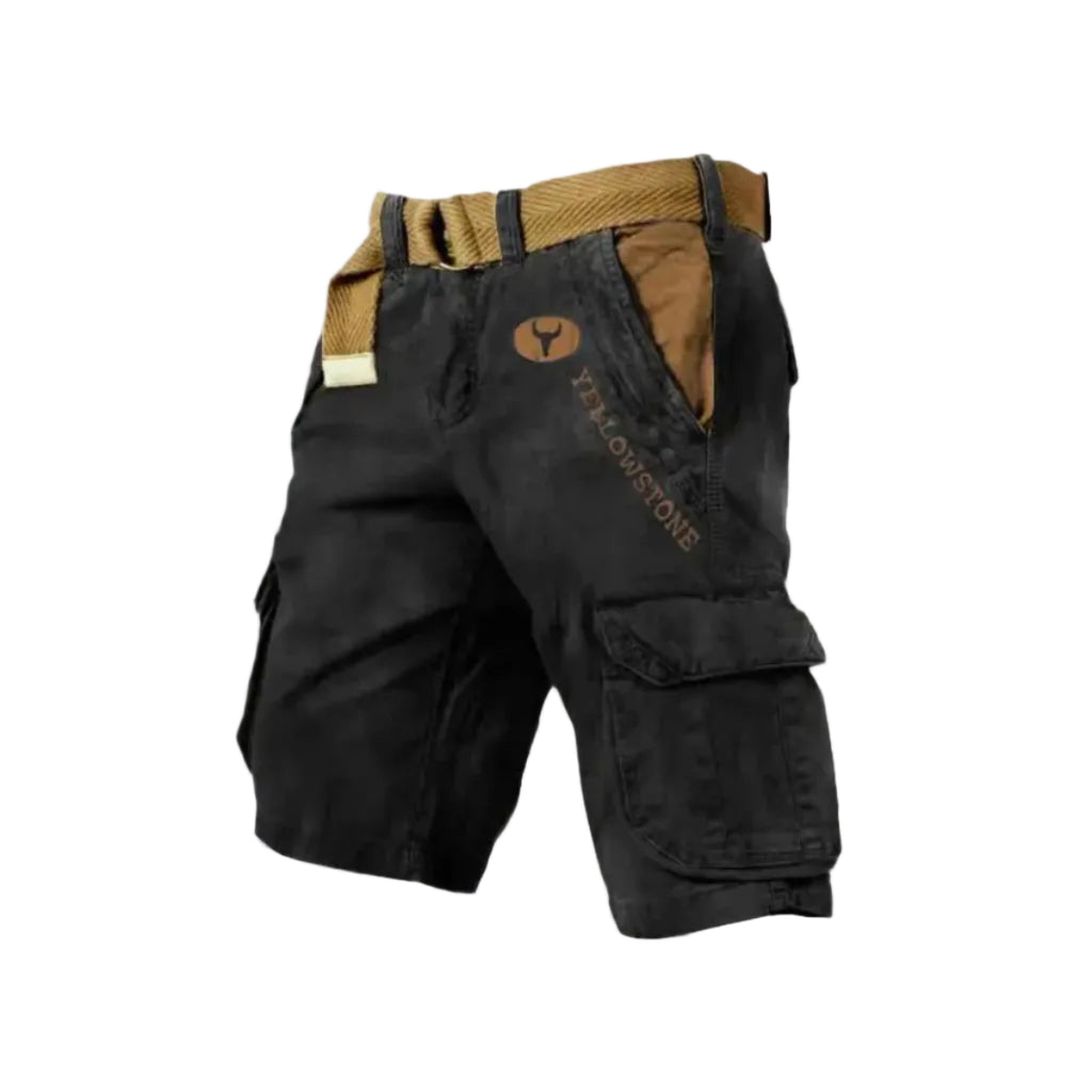 Cargoshorts för Herr i Twill och Ripstop | Regular Fit Shorts med Stretch och Sex Fickor | Friluftsliv och Vardagsbruk | Olsson