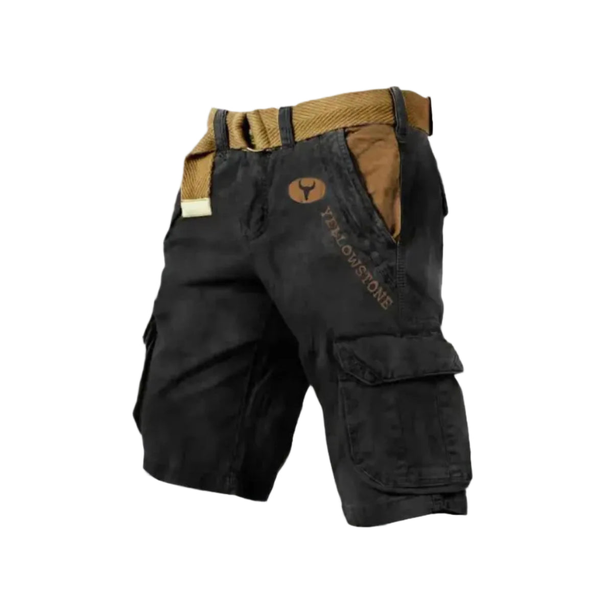 Cargoshorts för Herr i Twill och Ripstop | Regular Fit Shorts med Stretch och Sex Fickor | Friluftsliv och Vardagsbruk | Olsson