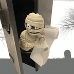 Animerad Mumiedekoration i Plast | Rörlig Halloweenfigur med Ljudeffekter | För Fest & Säsongsdekoration | Olsson
