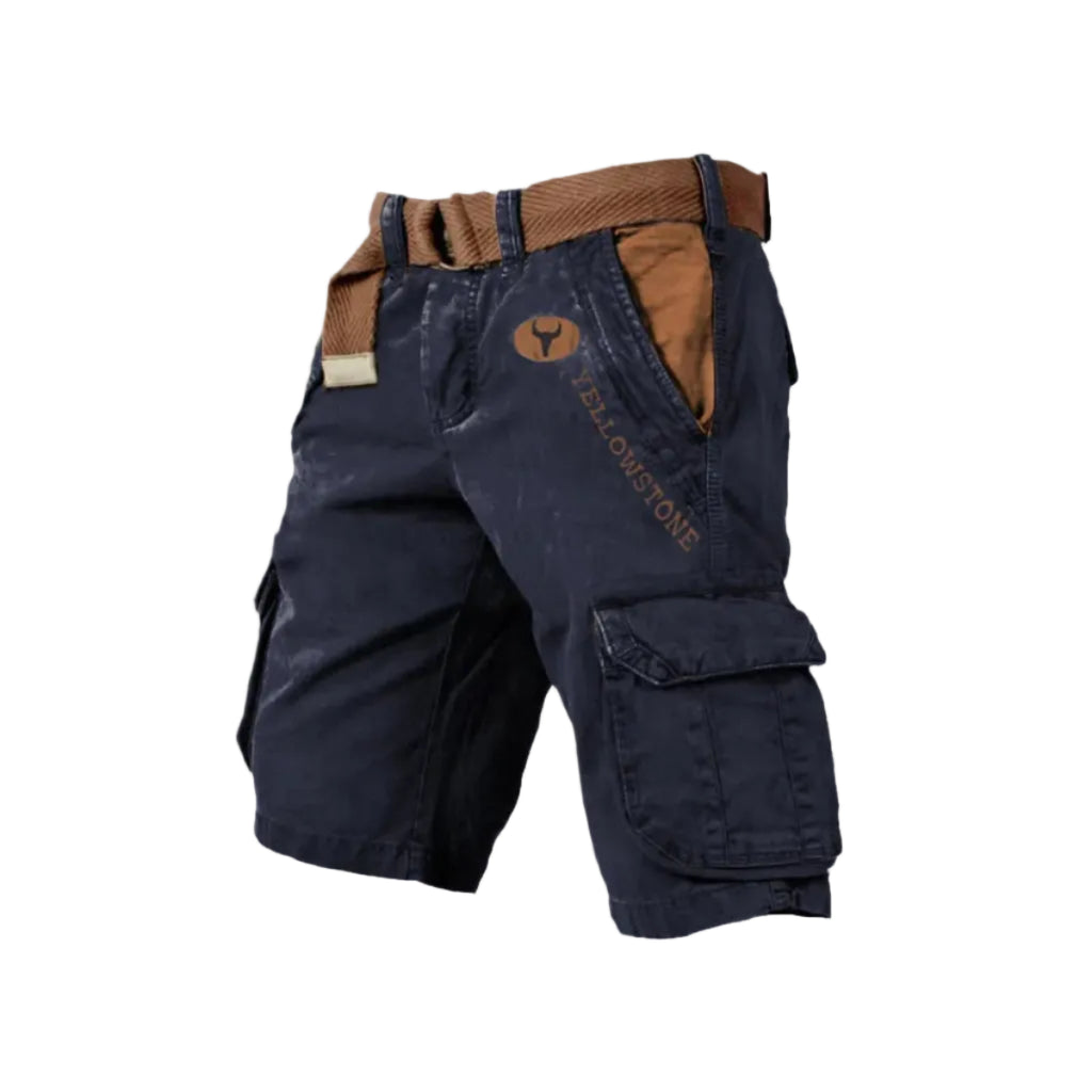 Cargoshorts för Herr i Twill och Ripstop | Regular Fit Shorts med Stretch och Sex Fickor | Friluftsliv och Vardagsbruk | Olsson