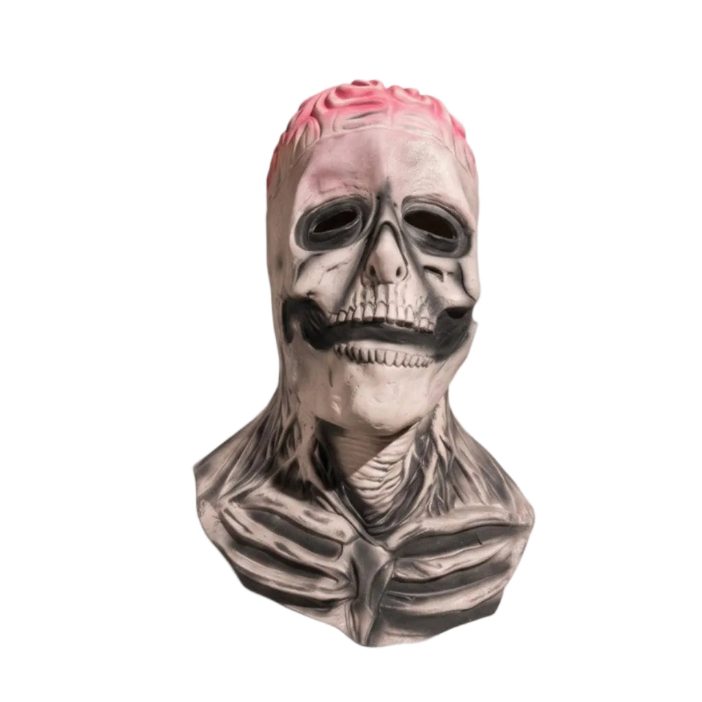 Skelettmask i Latex | Helansiktsdesign med Valfri Hatt | Kostymtillbehör för Halloween och Cosplay | Olsson