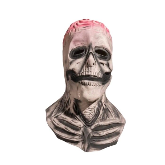 Skelettmask i Latex | Helansiktsdesign med Valfri Hatt | Kostymtillbehör för Halloween och Cosplay | Olsson