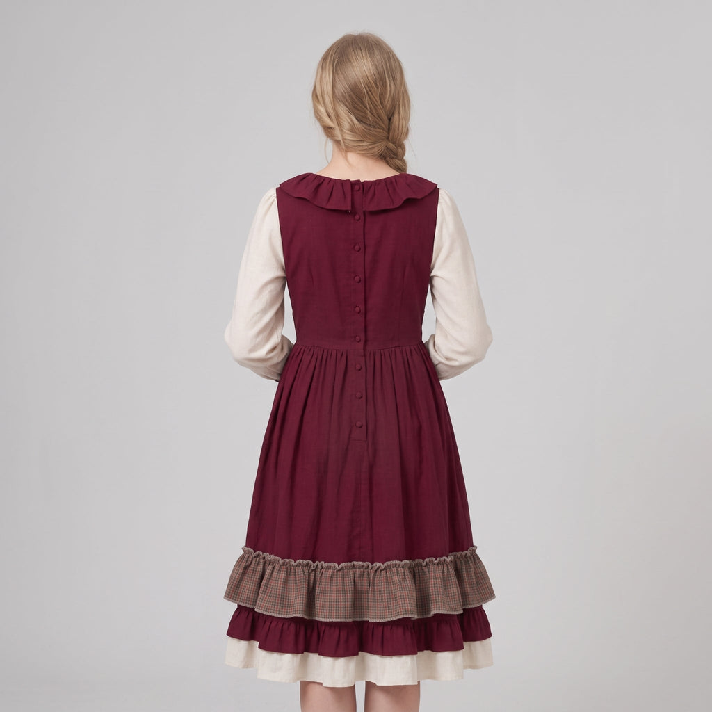 Dam Dirndl Klänning i Polyester - A-Linje Passform och Broderade Detaljer - Traditionell Festklänning för Oktoberfest - Olsson