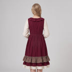 Dam Dirndl Klänning i Polyester - A-Linje Passform och Broderade Detaljer - Traditionell Festklänning för Oktoberfest - Olsson
