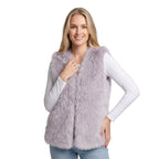Dam Fuskpälsväst i Polyester | Lös Passform & Öppen Front | Ärmlös Väst för Höst, Vinter & Vardagliga Lagerlooks | Olsson