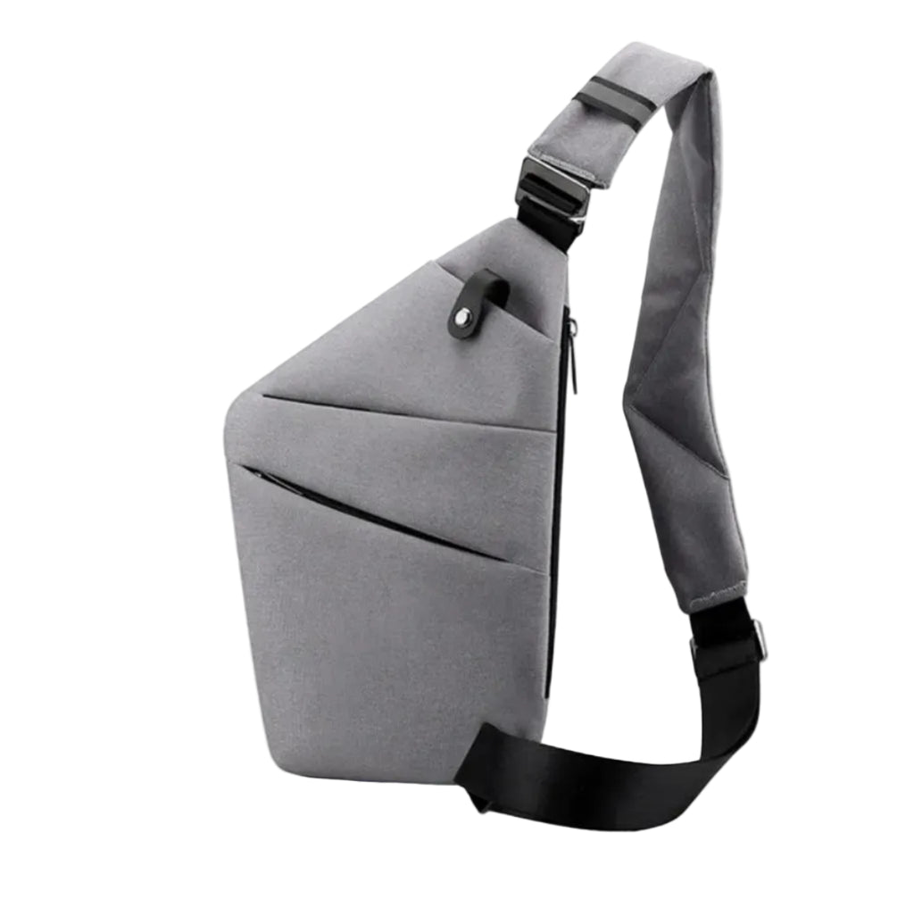 Mini Crossbody-Väska | Justerbar Axelrem med Dragkedja | Flerfacksväska för Resor och Vardagsbruk | Olsson
