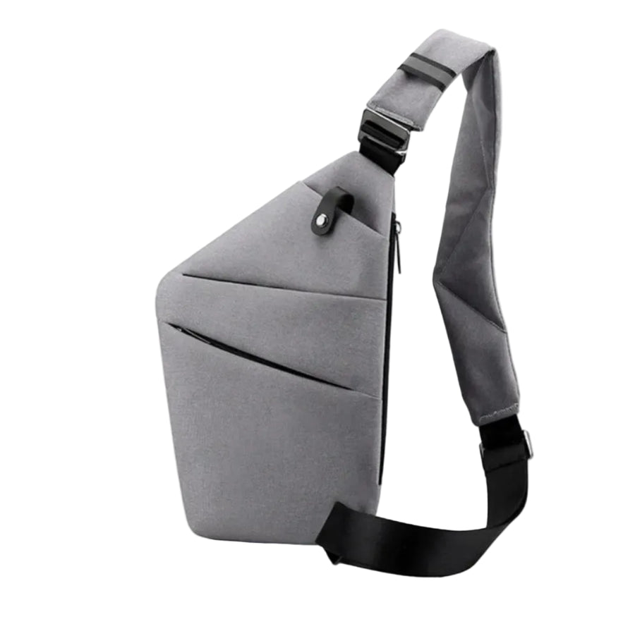 Mini Crossbody-Väska | Justerbar Axelrem med Dragkedja | Flerfacksväska för Resor och Vardagsbruk | Olsson