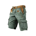 Cargoshorts för Herr i Twill och Ripstop | Regular Fit Shorts med Stretch och Sex Fickor | Friluftsliv och Vardagsbruk | Olsson