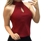 Asymmetrisk Ärmlös Topp – Slim Passform Tank Top För Träning