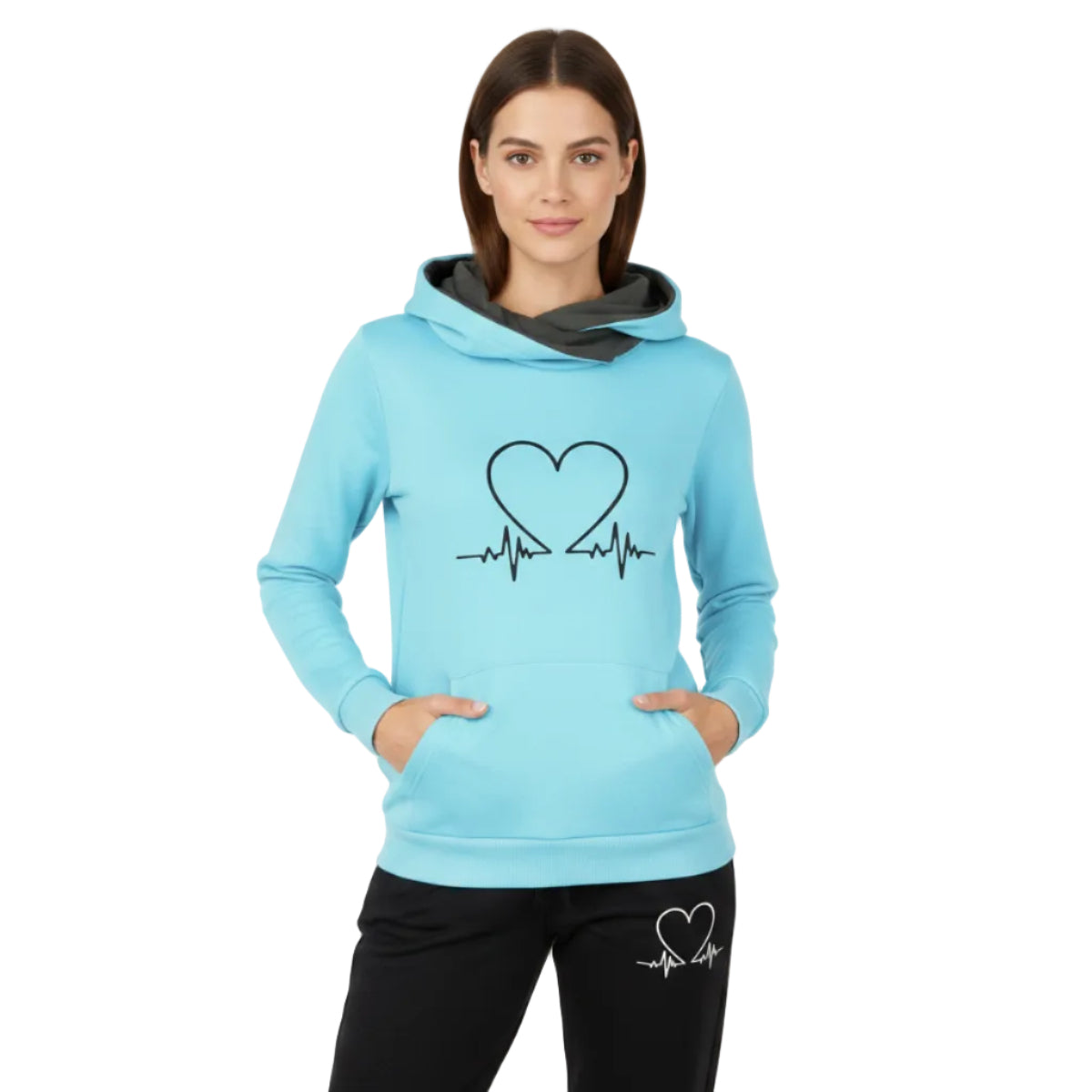 Unisex 2-Delad Joggingdräkt | Långärmad Topp & Matchande Joggingbyxor | Koordinerat Set för Vardag, Fritid & Avkoppling | Olsson