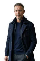 Herr Vinterjacka med Isolerande Konstruktion | Inre Krage & Praktiska Fickor | Långärmad Ytterjacka för Höst & Vinter | Olsson