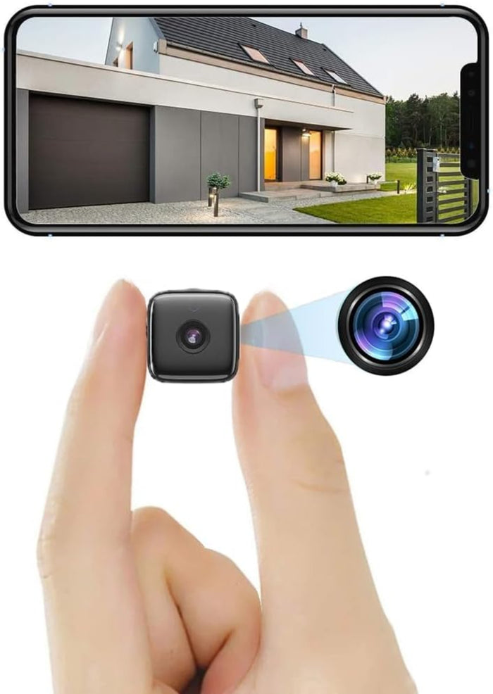Inomhuskamera | 1080P Full HD med Nattseende | WLAN-Åtkomst och Rörelsedetektion för Hemövervakning | Olsson