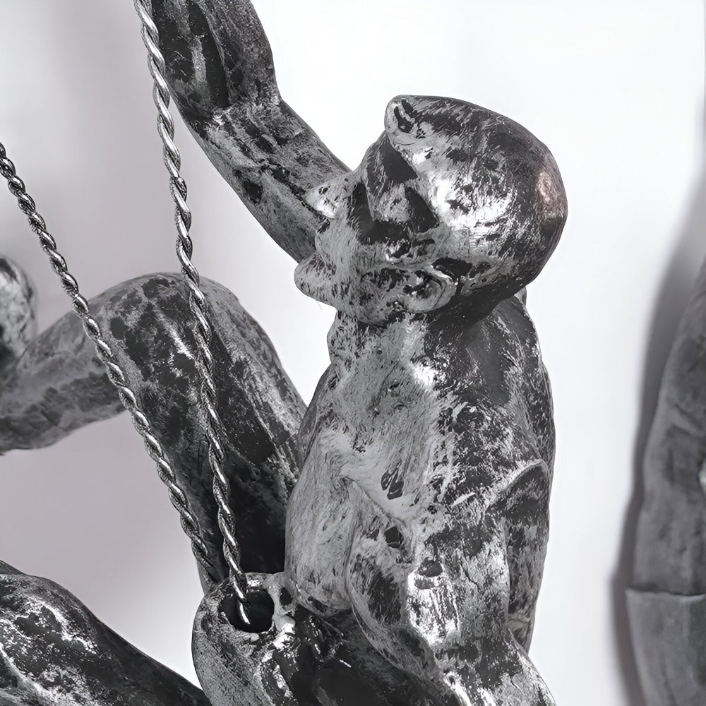 Kreativt Väggkonst Set | Klättrande Man Dekor Ornament för Unik Inredningsestetik