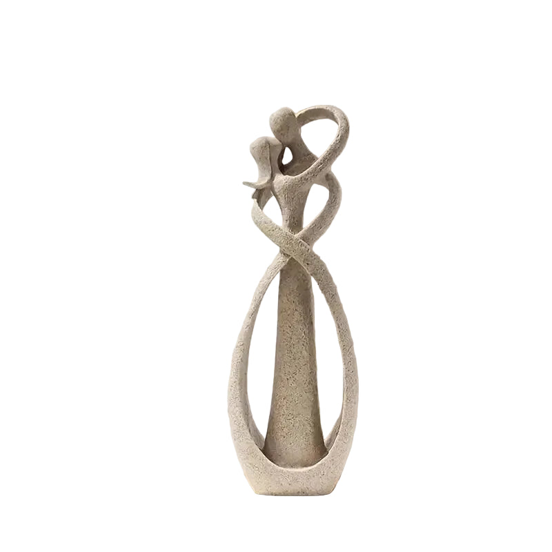 Resin Abstrakt Figur Skulptur – Vägg & Bord Dekoration 23cm