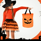 Halloween Pumpakorg i PVC | Hopfällbar Trick-or-Treat Korg med LED-Belysning | Godiskorg för Halloweenaktiviteter | Olsson