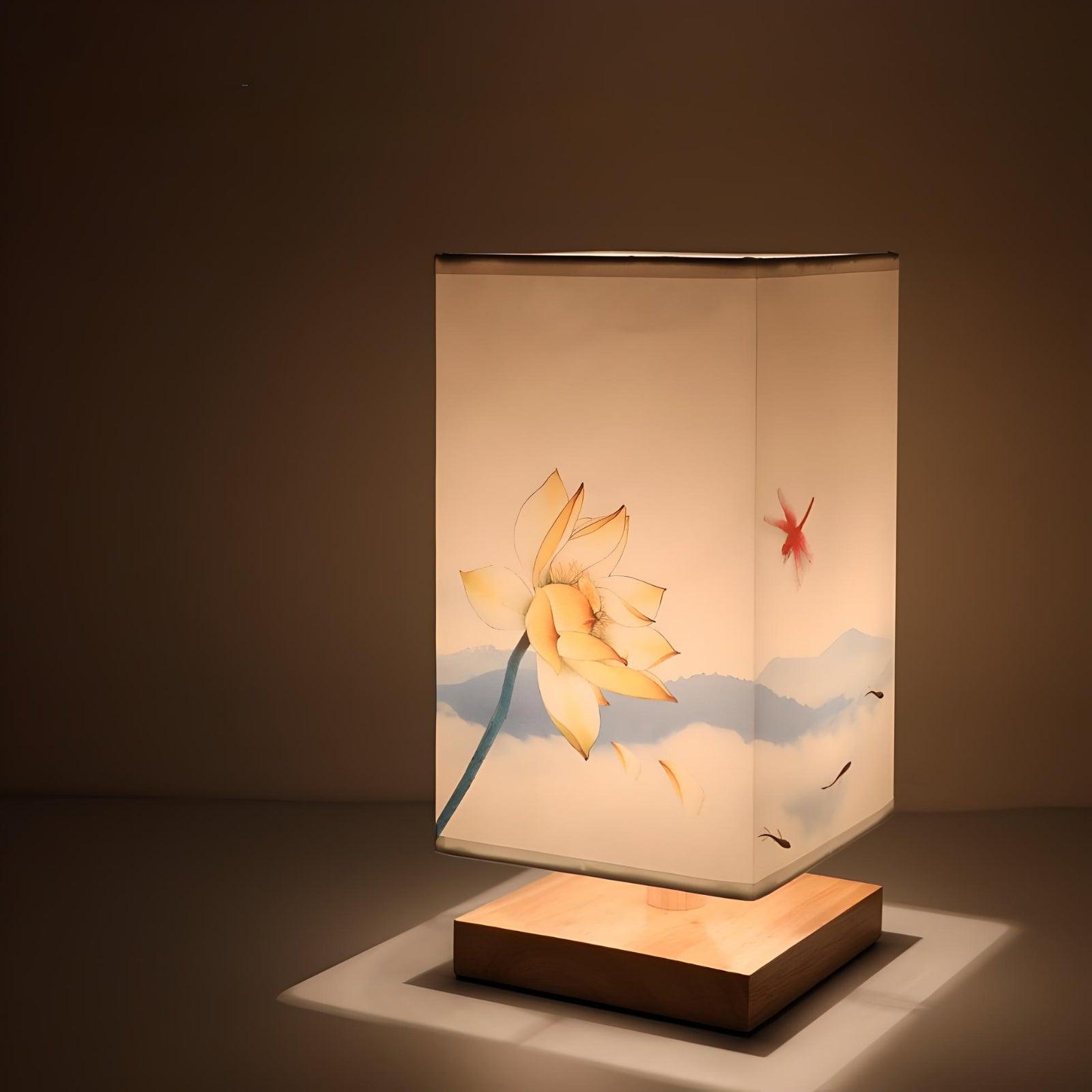 Osaka Lampa | Dimbar Fyrkantig Bordslampa i Japansk Stil