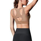 Square Neck Sport-BH - Stretch Träningstopp Med Stöd