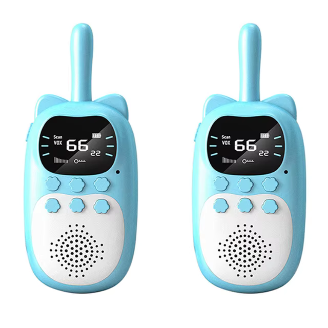 2-Pack Walkie Talkie För Barn – Uppladdningsbart Kommunikationsset
