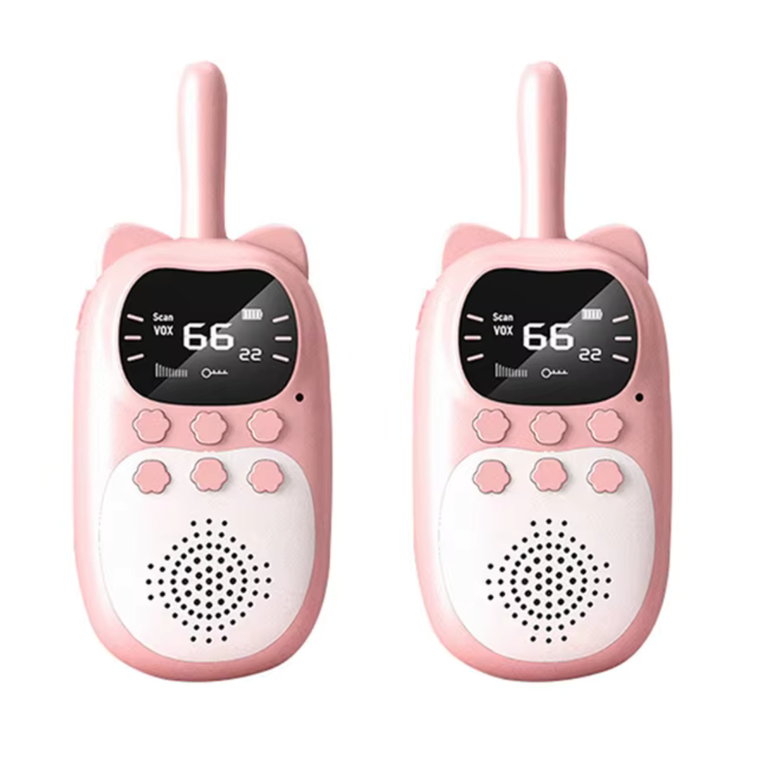 2-Pack Walkie Talkie För Barn – Uppladdningsbart Kommunikationsset