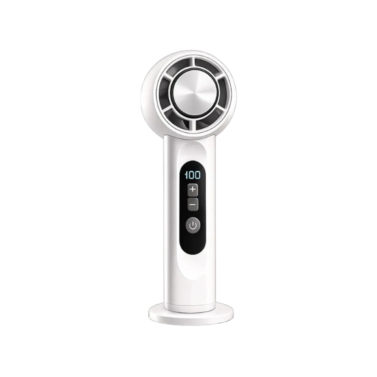 Bärbar Fläkt - Plast USB-Uppladdningsbar Bärbar Fläkt Med LED-Display