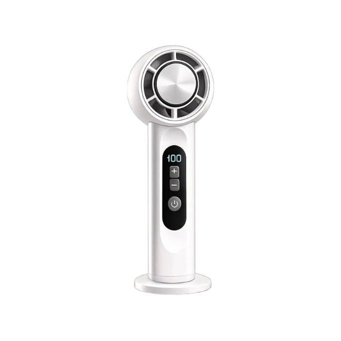 Bärbar Fläkt - Plast USB-Uppladdningsbar Bärbar Fläkt Med LED-Display