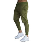 Bomulls Jogger Byxa Jogger Passform – Elastisk Midja Lätta Casual Byxor