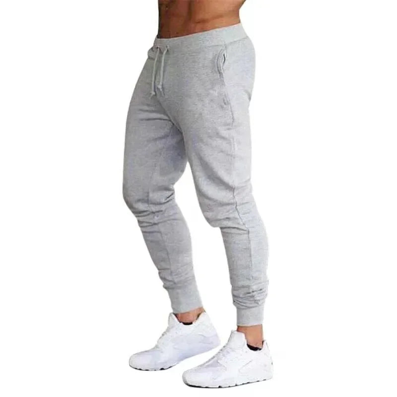 Bomulls Jogger Byxa Jogger Passform – Elastisk Midja Lätta Casual Byxor
