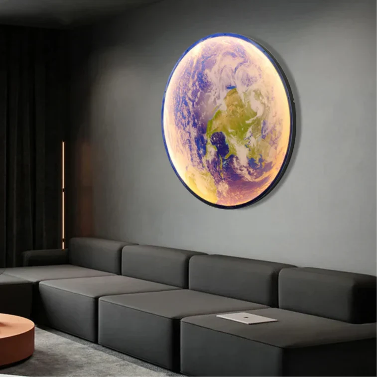 Lunara | LED Vägglampa för Säng med Måne Design