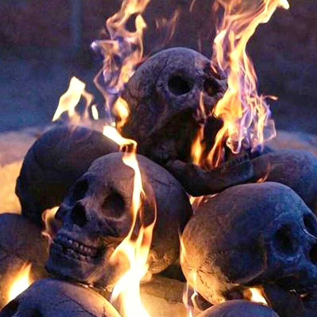 Gotisk Skalleprydnad i Keramik | Dekorativ Skalledesign med Kompakt Konstruktion | Hem Kontor & Halloween | Olsson