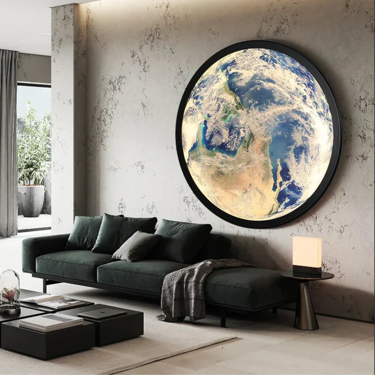 Lunara | LED Vägglampa för Säng med Måne Design