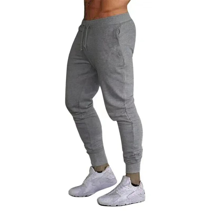 Bomulls Jogger Byxa Jogger Passform – Elastisk Midja Lätta Casual Byxor