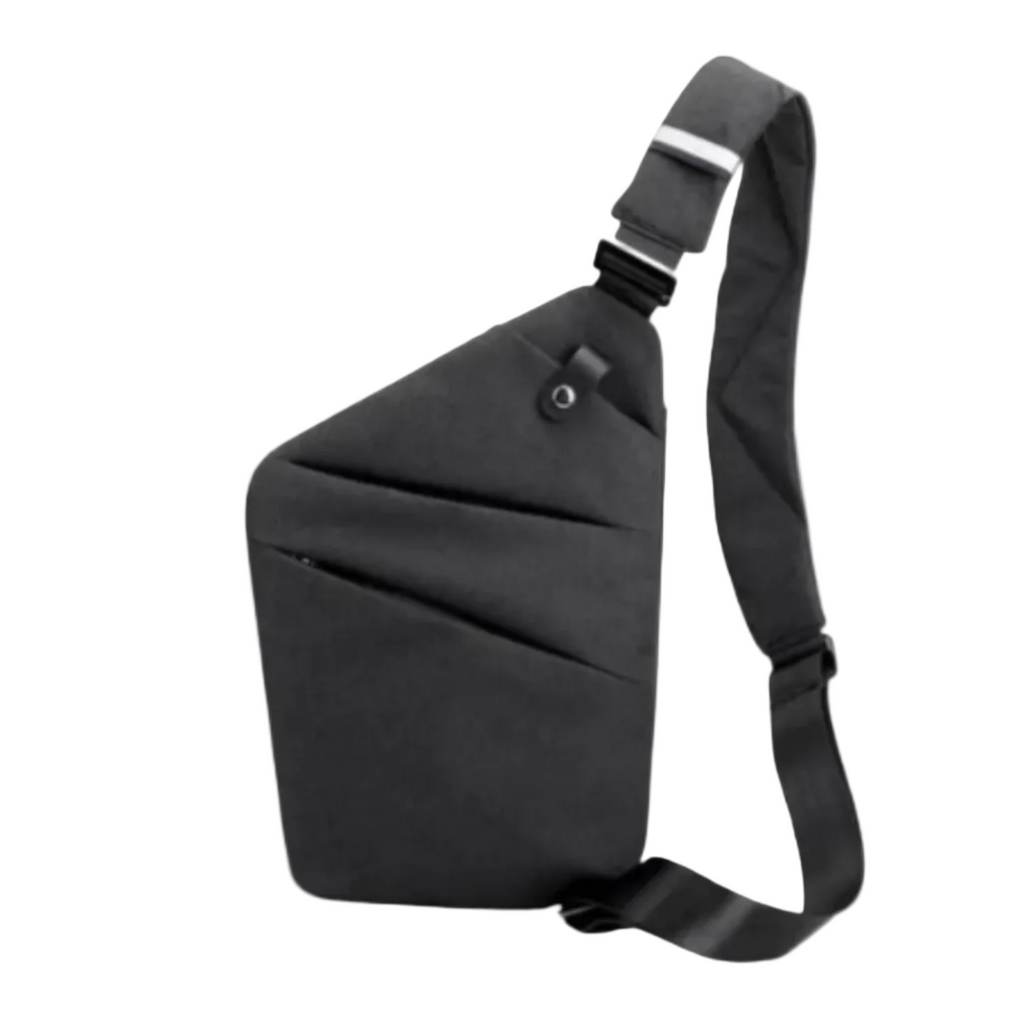 Mini Crossbody-Väska | Justerbar Axelrem med Dragkedja | Flerfacksväska för Resor och Vardagsbruk | Olsson