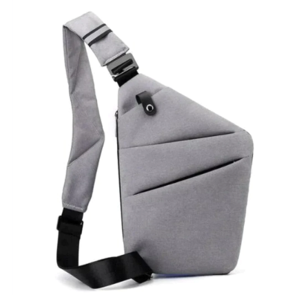 Mini Crossbody-Väska | Justerbar Axelrem med Dragkedja | Flerfacksväska för Resor och Vardagsbruk | Olsson