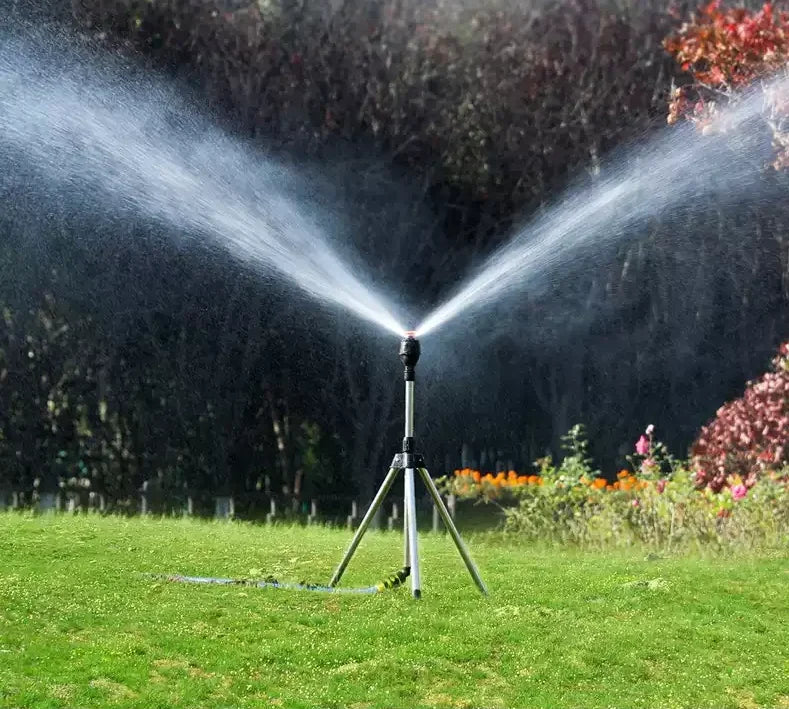 Trädgårdssprinkler - Sprinkler i Rostfritt Stål med 360 Graders Rotation